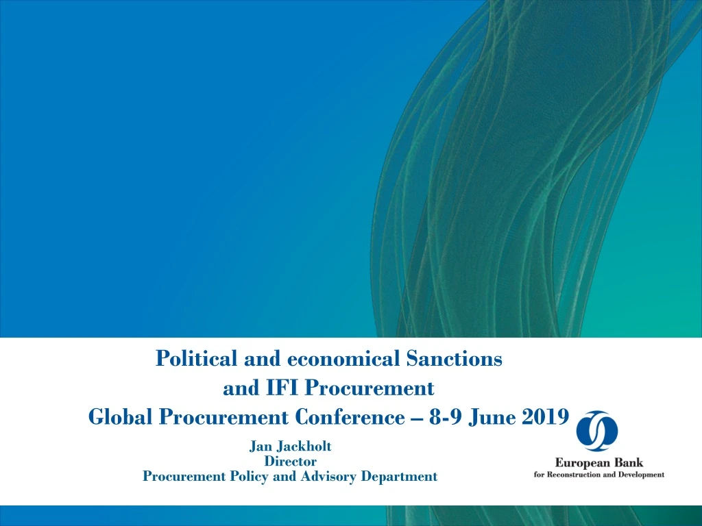 political and economical sanctions and ifi procurement global procurement conference 8 9 june 2019