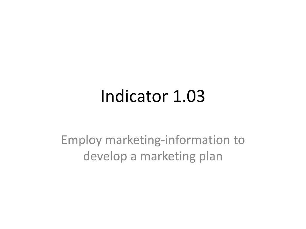 indicator 1 03