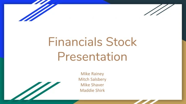 Financials Stock Presentation