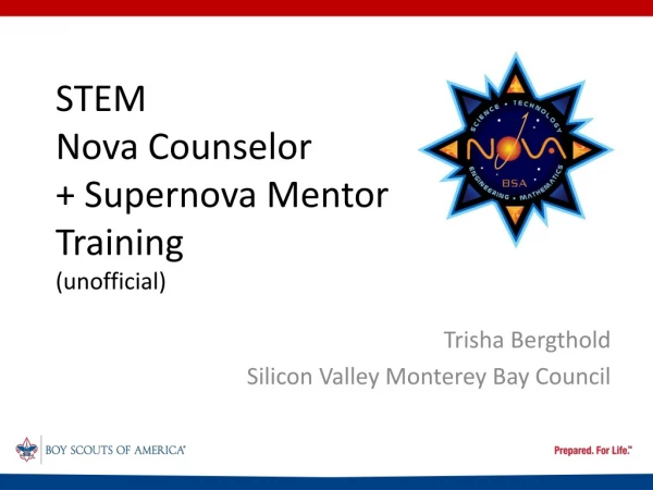 STEM Nova Counselor + Supernova Mentor Training (unofficial)