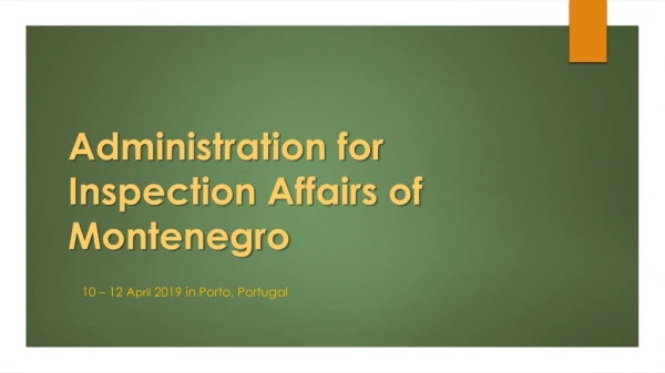Administration for Inspection Affairs of Montenegro