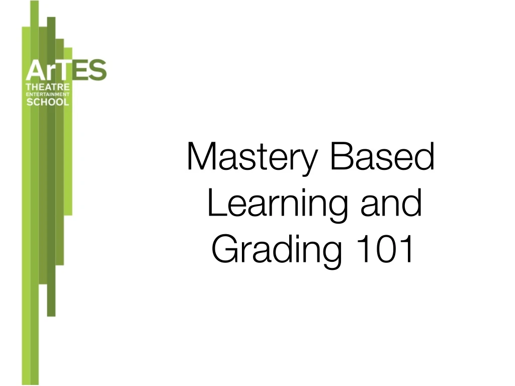 mastery based learning and grading 101