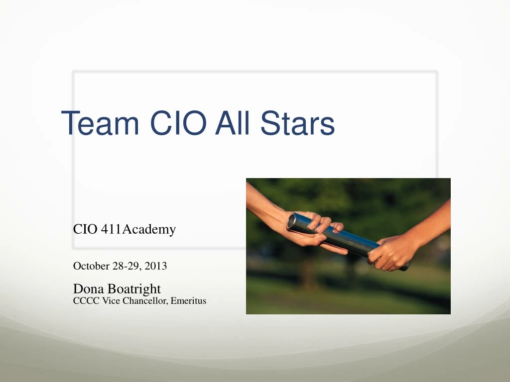 team cio all stars