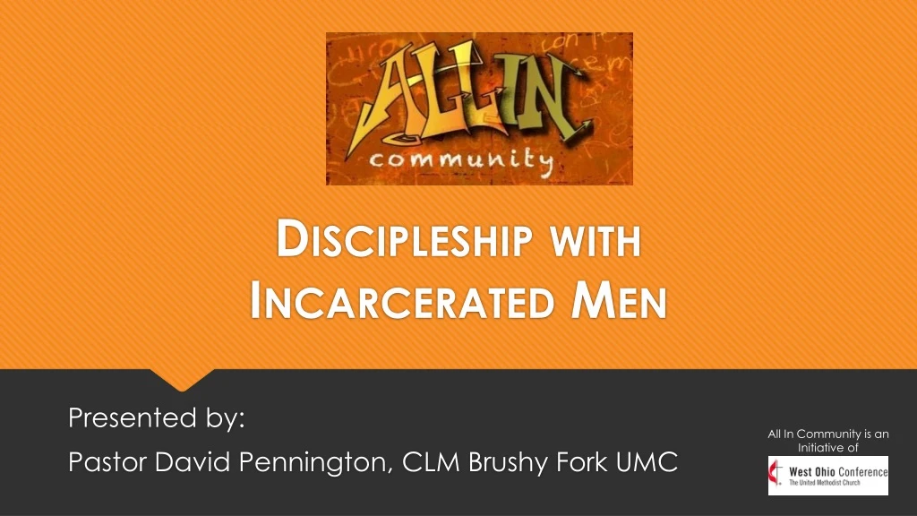 discipleship with incarcerated men