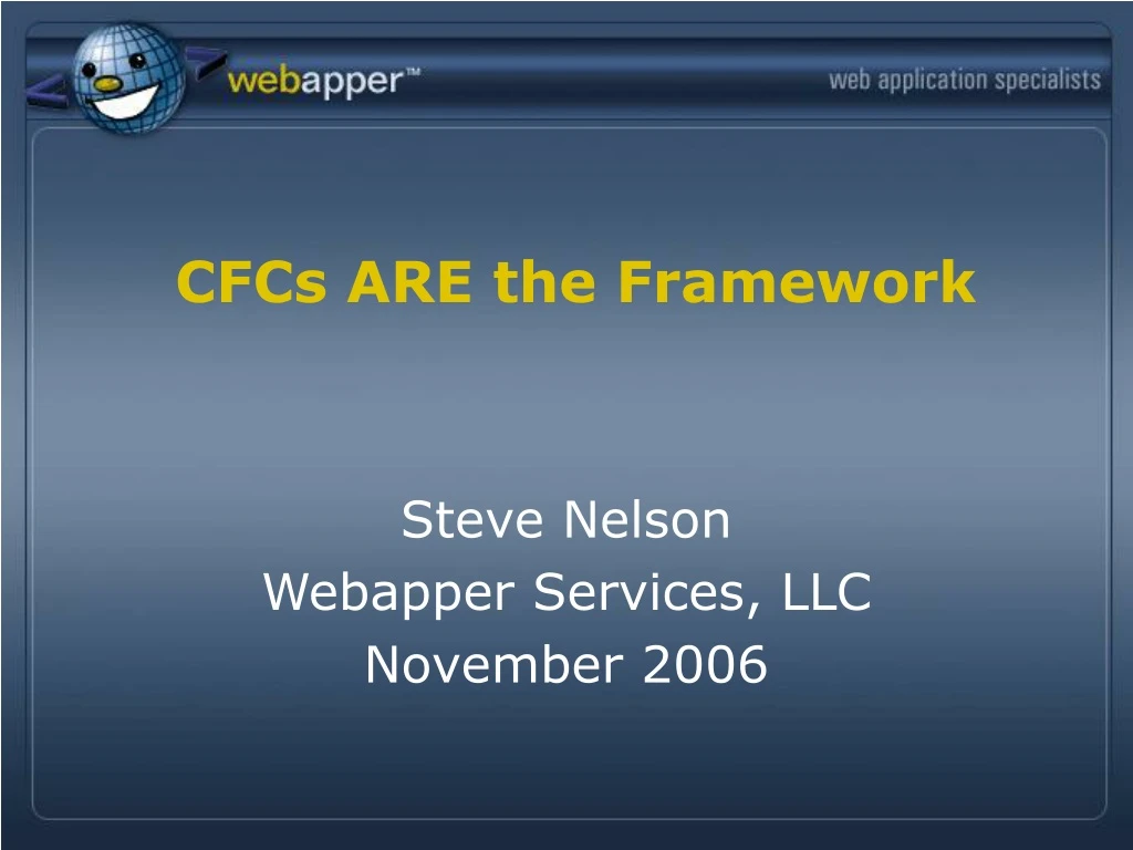cfcs are the framework