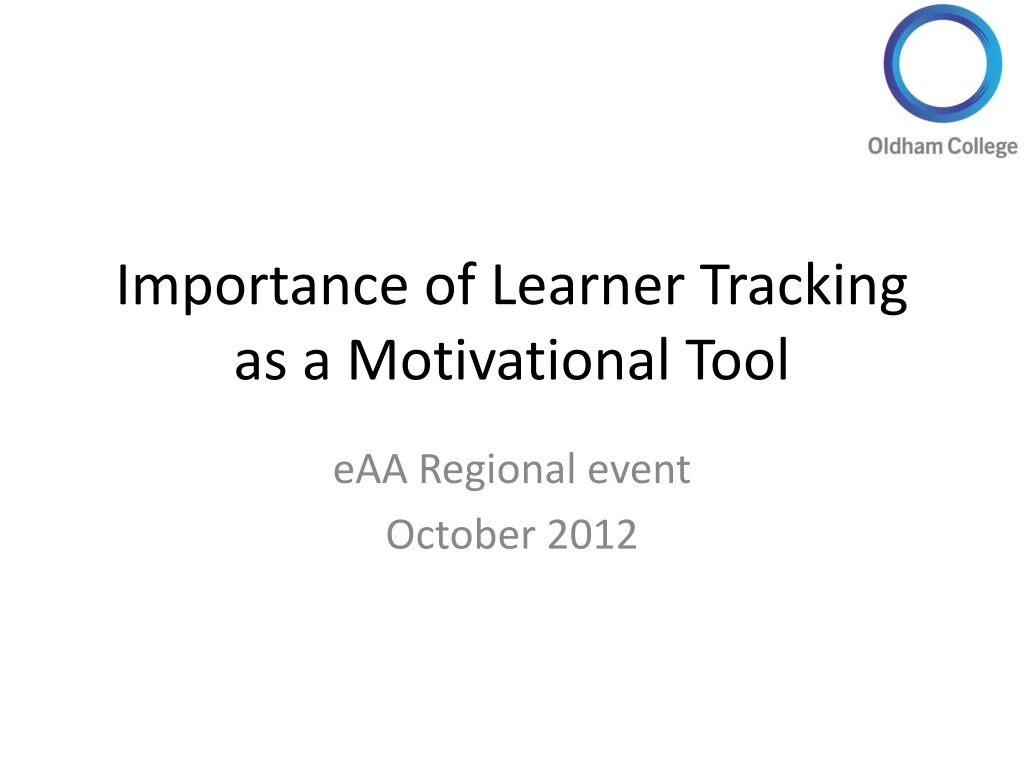 importance of learner tracking as a motivational tool