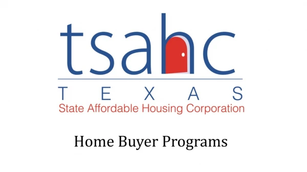 Home Buyer Programs