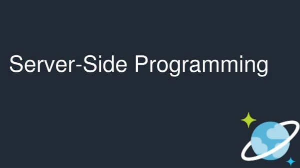 Server-Side Programming