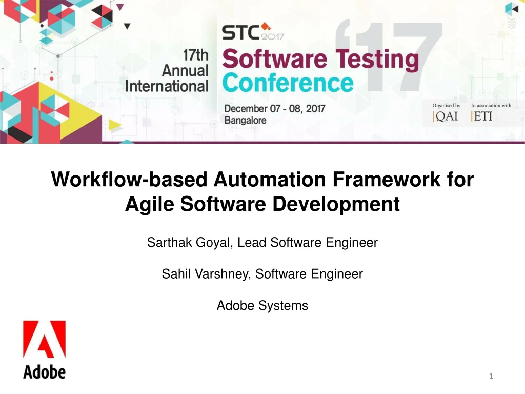 workflow based automation framework for agile