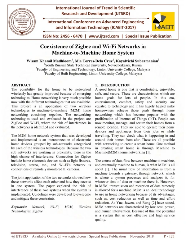 international journal of trend in scientific