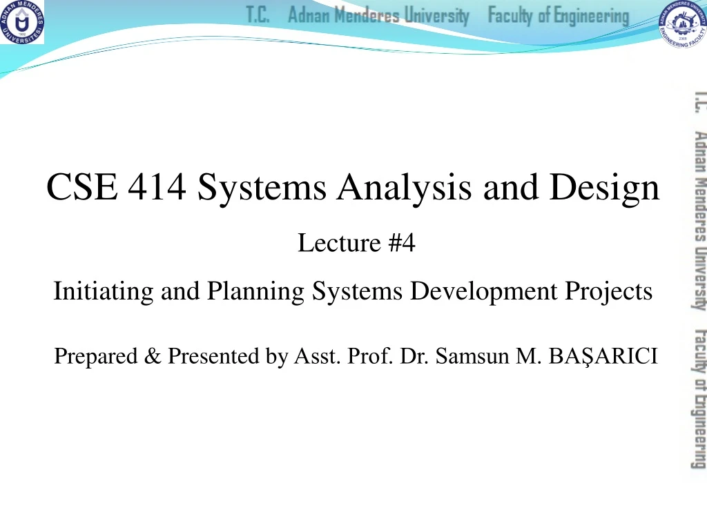 cse 414 systems analysis and design lecture
