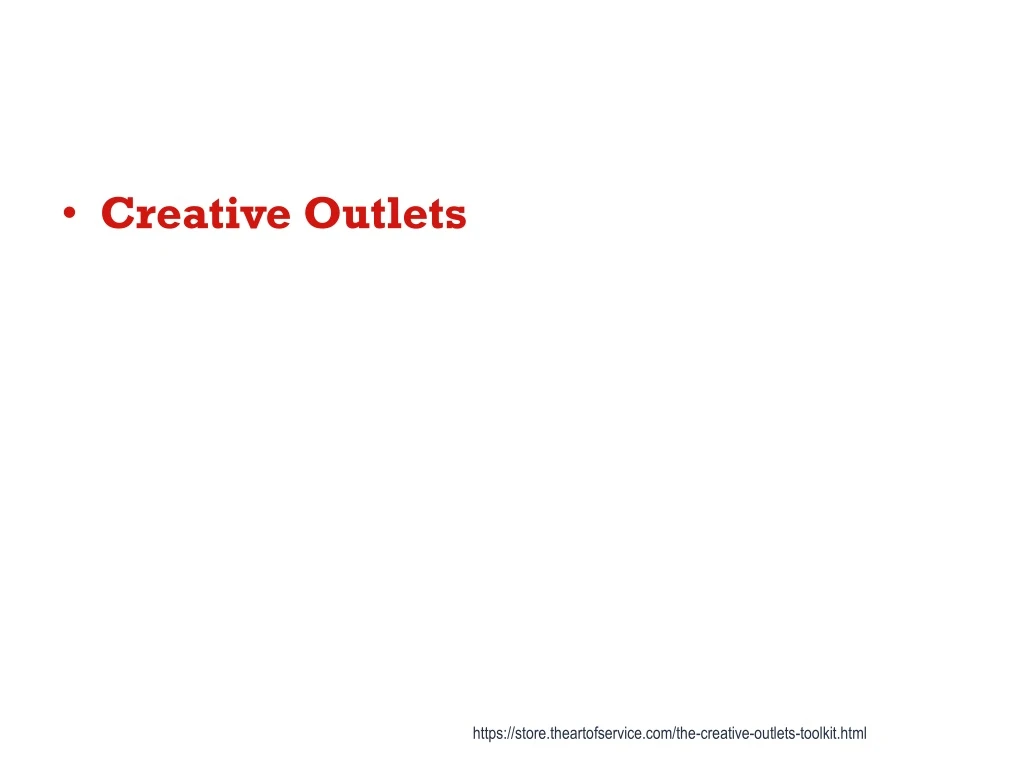 creative outlets