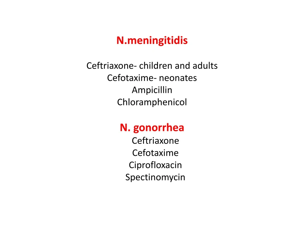 n meningitidis ceftriaxone children and adults