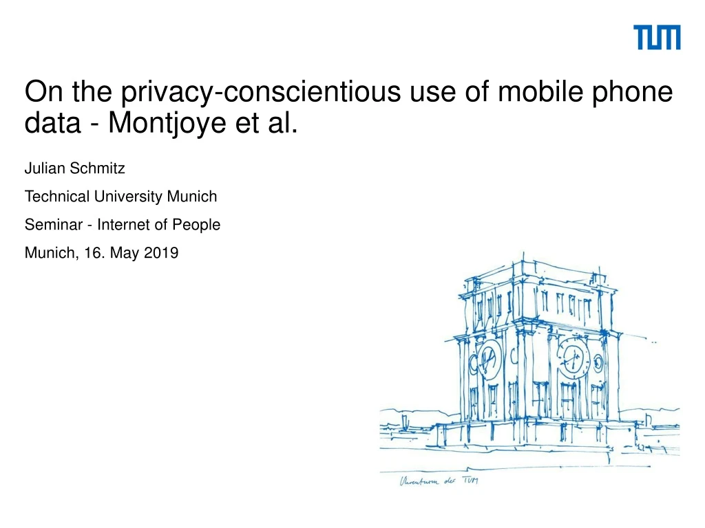 on the privacy conscientious use of mobile phone data montjoye et al