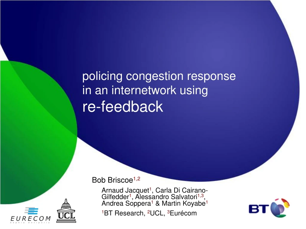 policing congestion response in an internetwork using re feedback