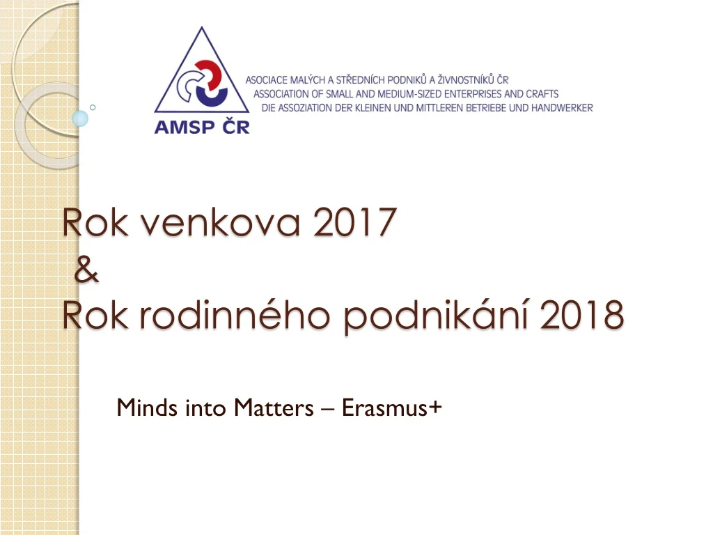 rok venkova 2017 rok rodinn ho podnik n 2018