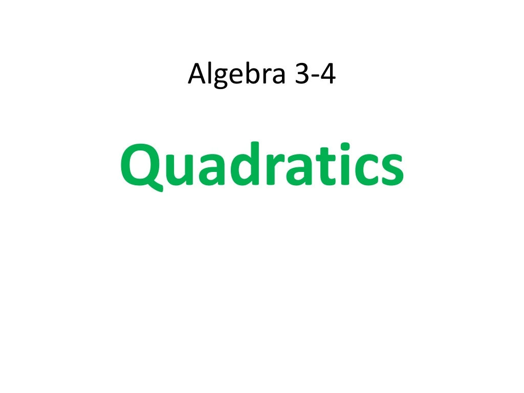 algebra 3 4