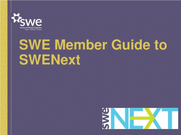 SWE Member Guide to SWENext
