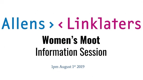 Women’s Moot Information Session