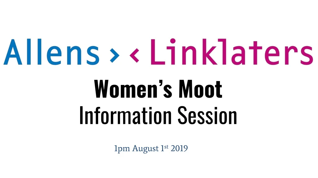 women s moot information session
