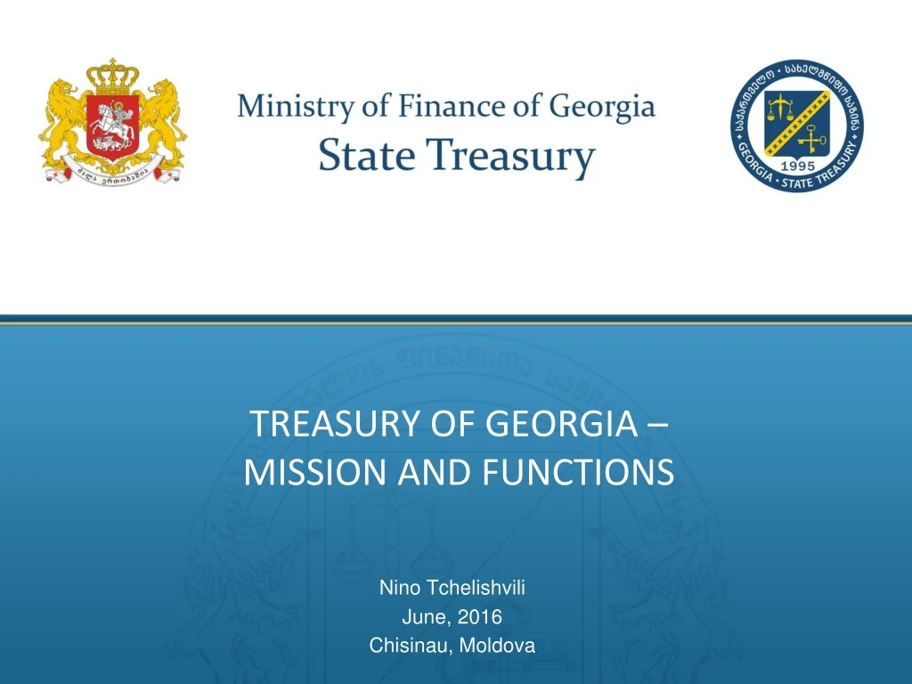 treasury of georgia mission and functions