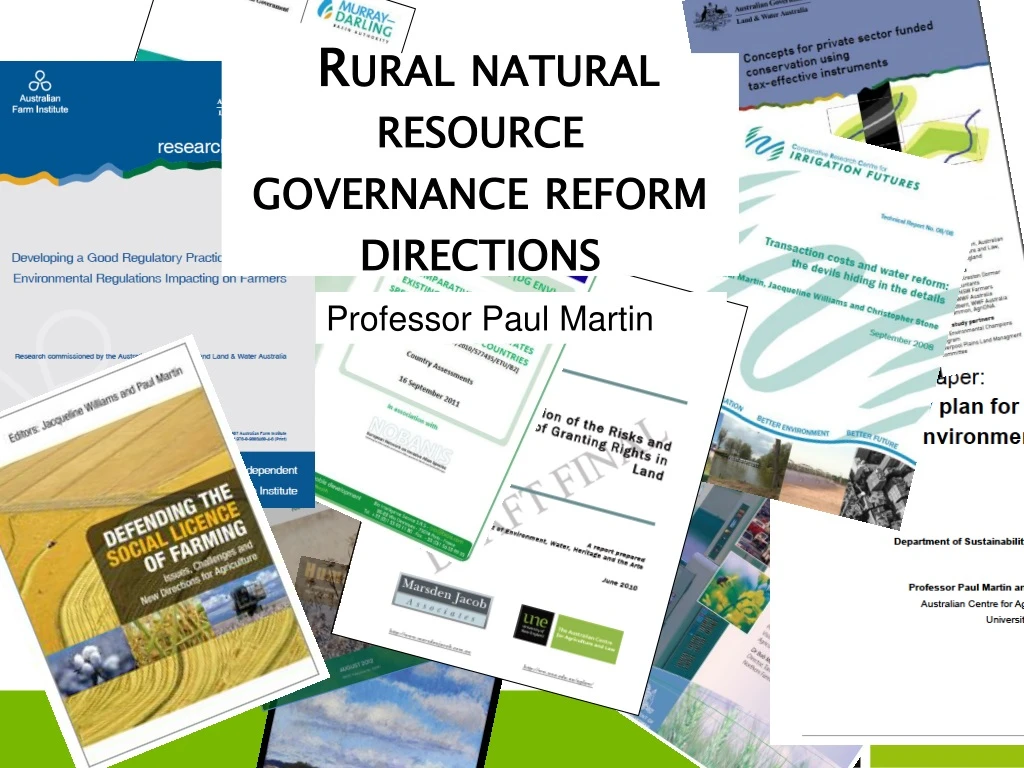 rural natural resource governance reform directions
