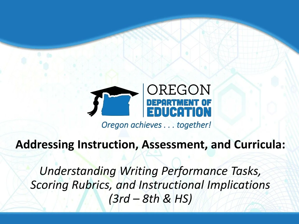 addressing instruction assessment and curricula