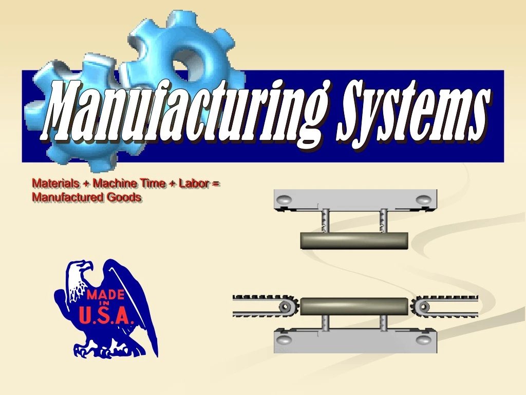 manufacturing systems