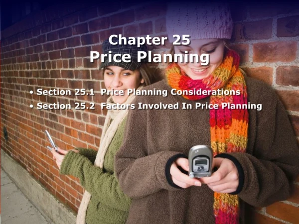 Chapter 25 Price Planning