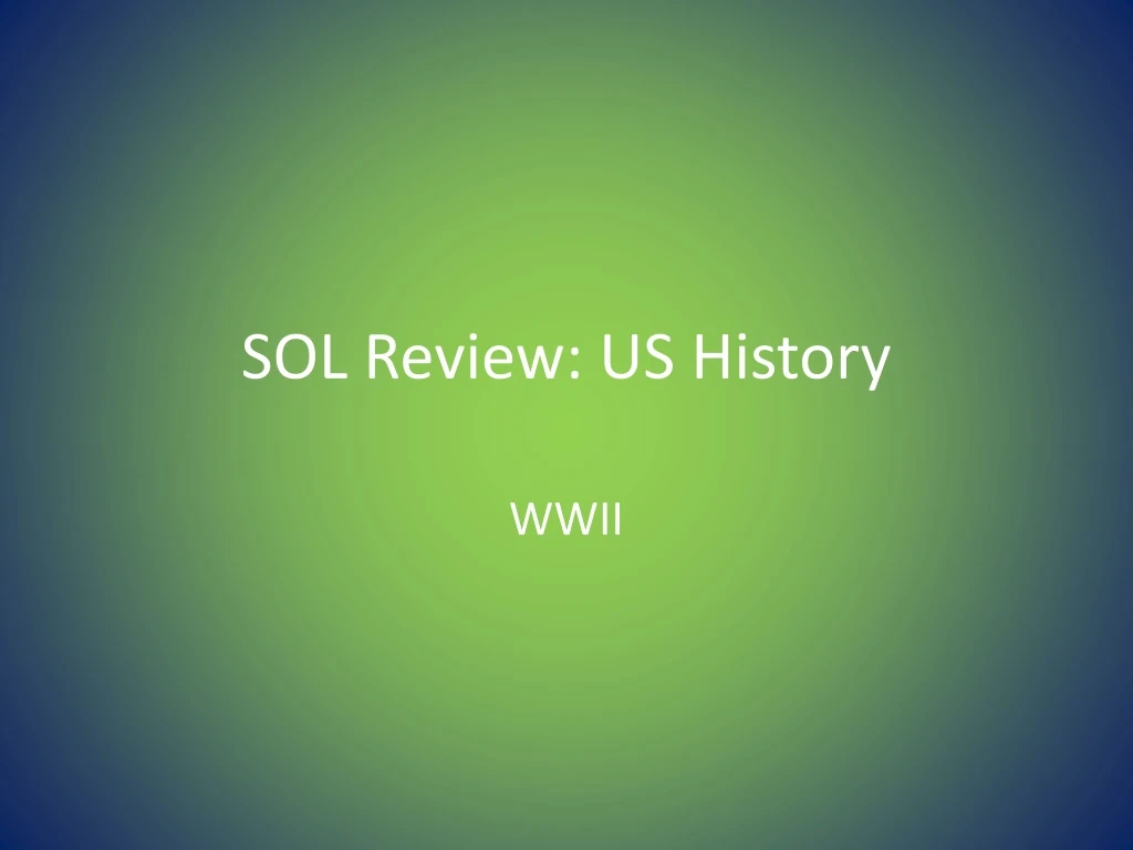 sol review us history