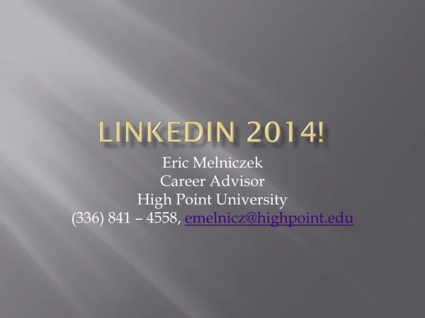 LinkedIn 2014!