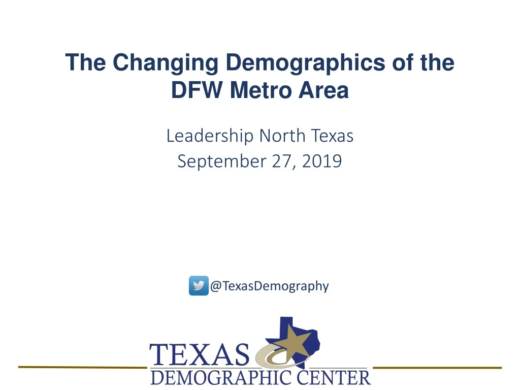 the changing demographics of the dfw metro area