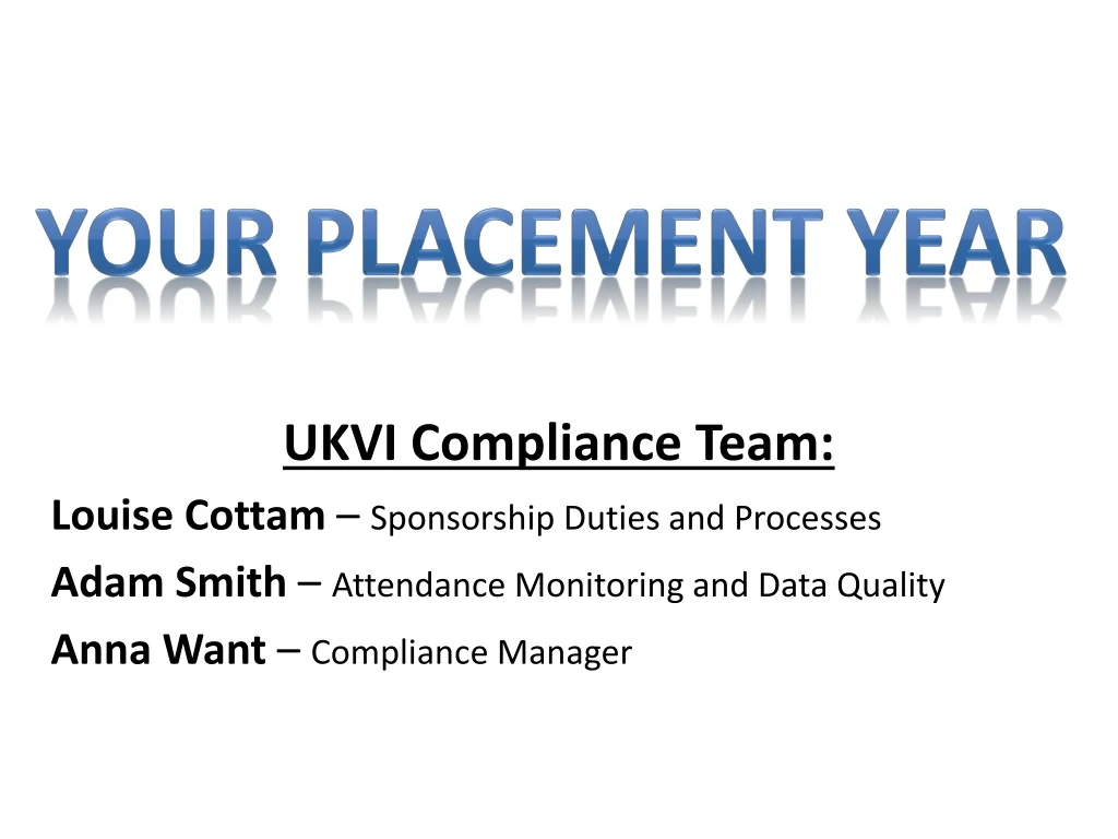 your placement year