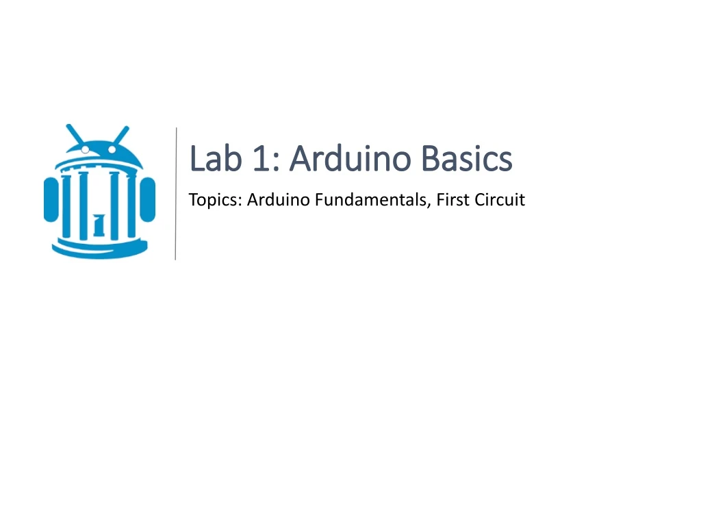 lab 1 arduino basics