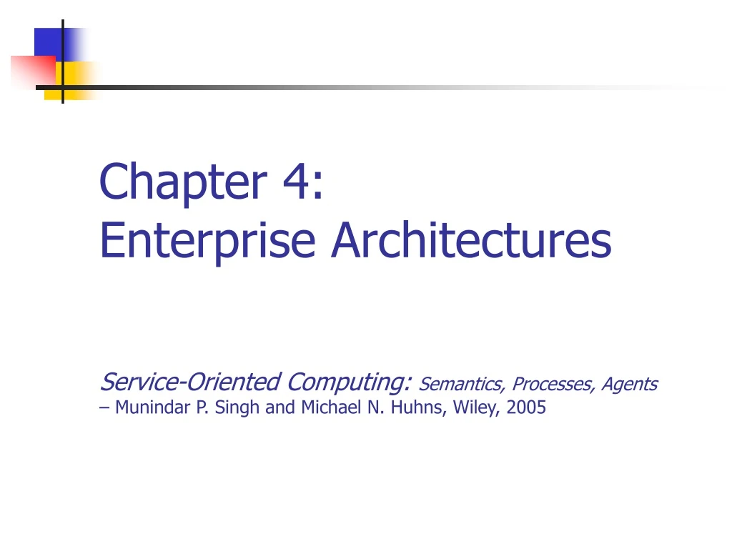 chapter 4 enterprise architectures