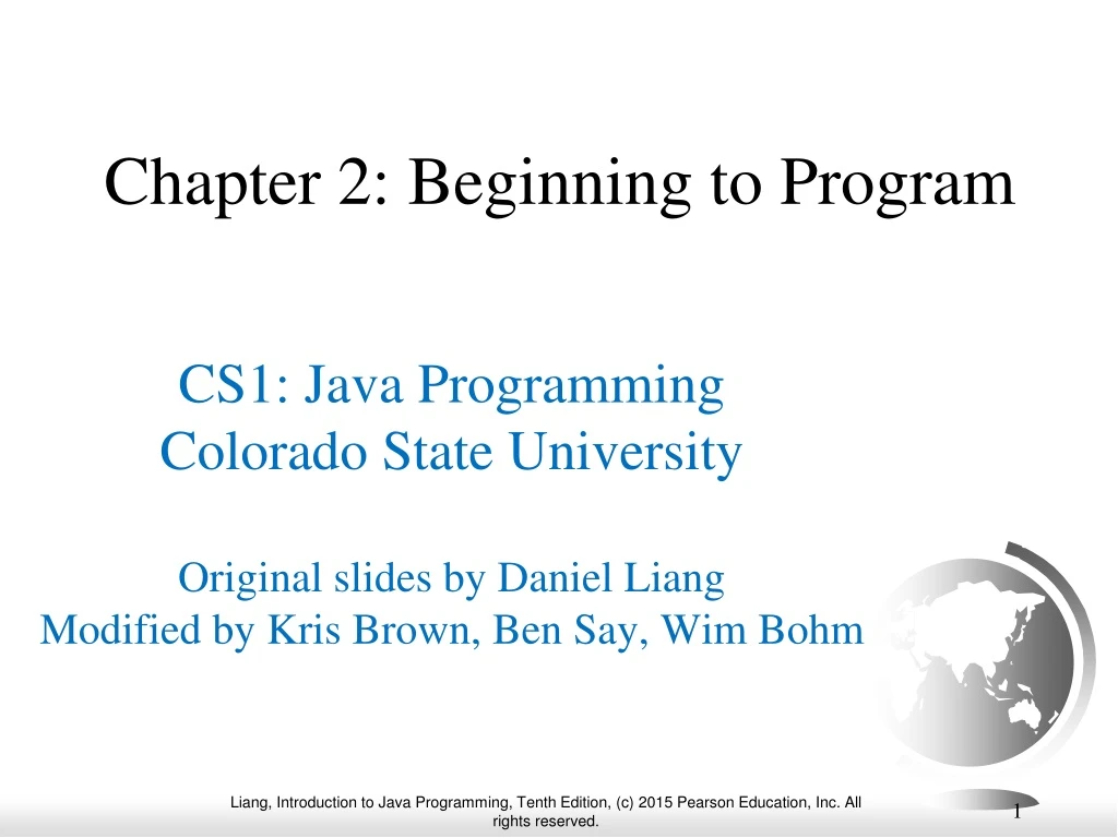 chapter 2 beginning to program