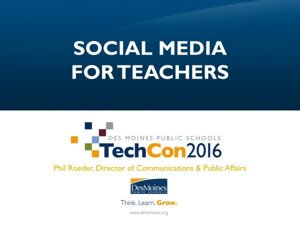 SOCIAL MEDIA FOR TEACHERS