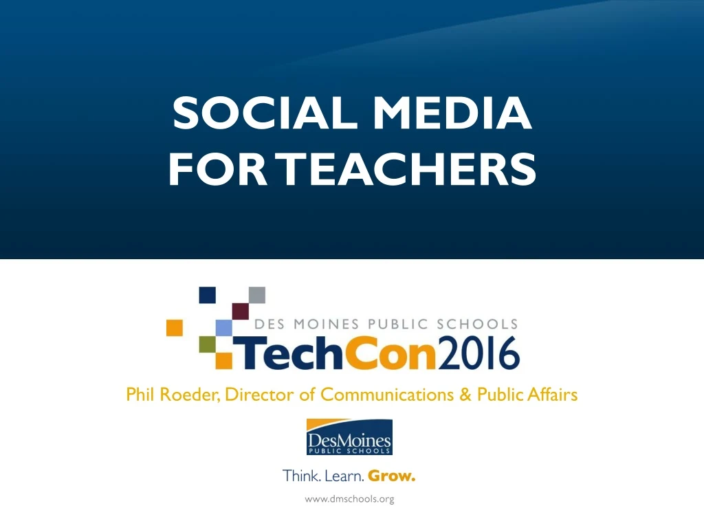 social media for teachers