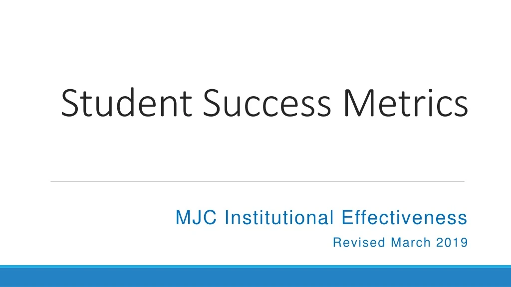 student success metrics