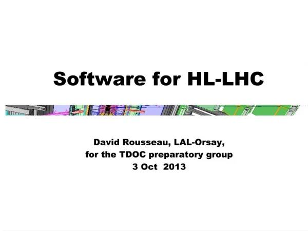 Software for HL-LHC