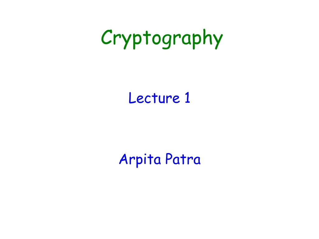 cryptography