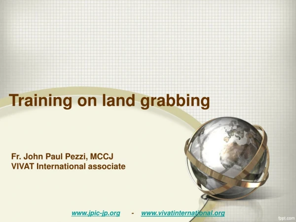 Training on land grabbing