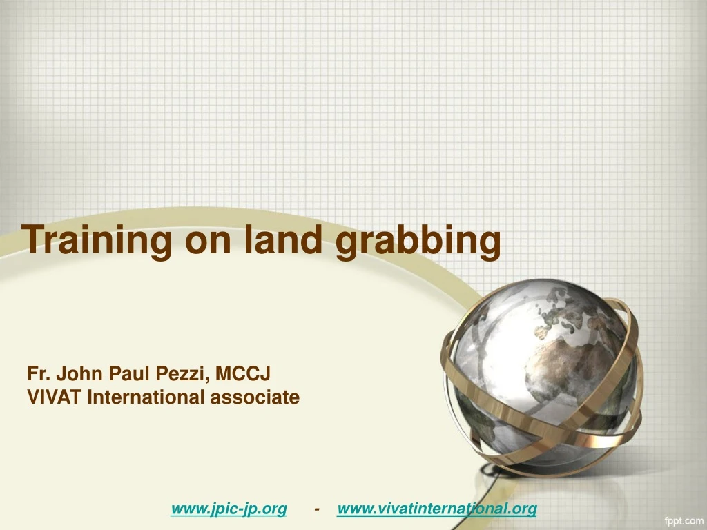 training on land grabbing