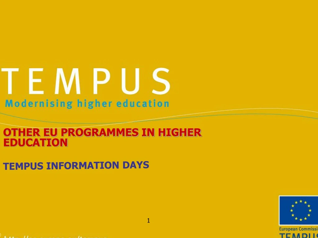 other eu programmes in higher education