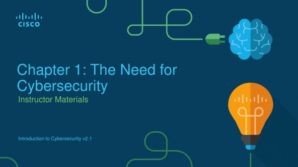 Chapter 1: The Need for Cybersecurity