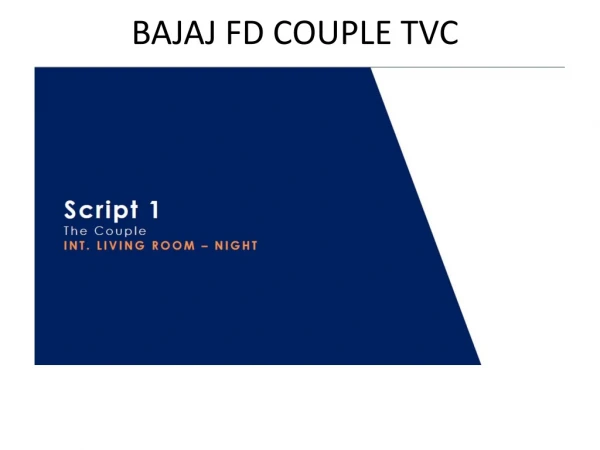 BAJAJ FD COUPLE TVC