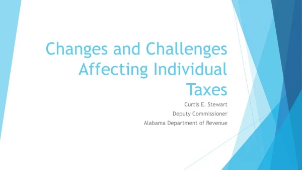 Changes and Challenges Affecting Individual Taxes