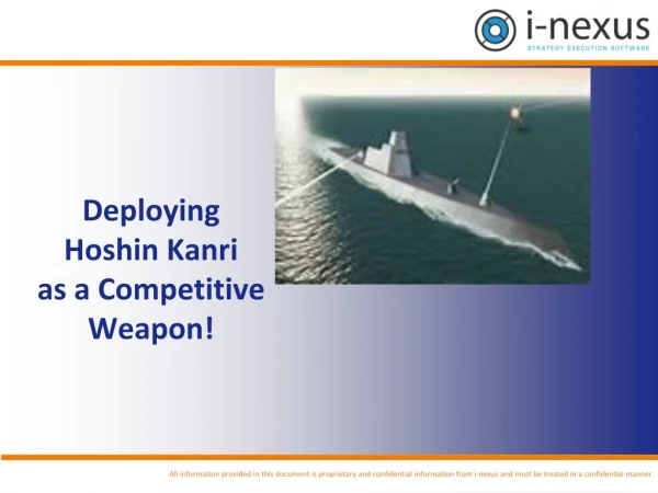 Deploying Hoshin Kanri as a Competitive Weapon!