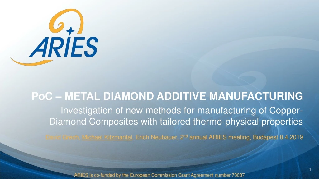 poc metal diamond additive manufacturing