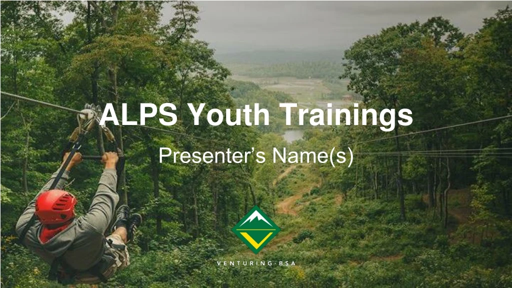 alps youth trainings